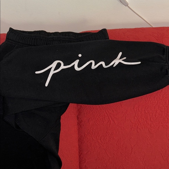 PINK Victoria's Secret Pants - PINK Victoria's Secret Black Sweatpants, Size Small